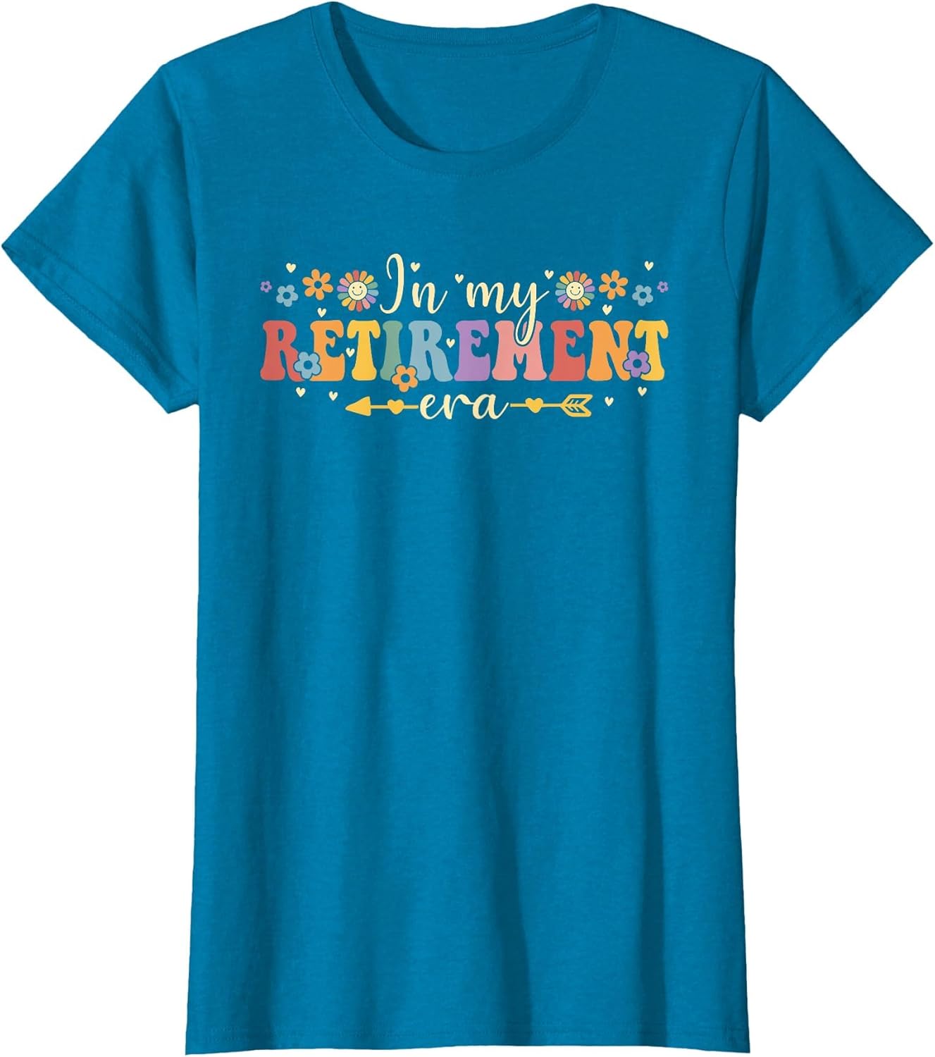 Groovy Retro in My Retirement Era Funny Teacher Retired 2025