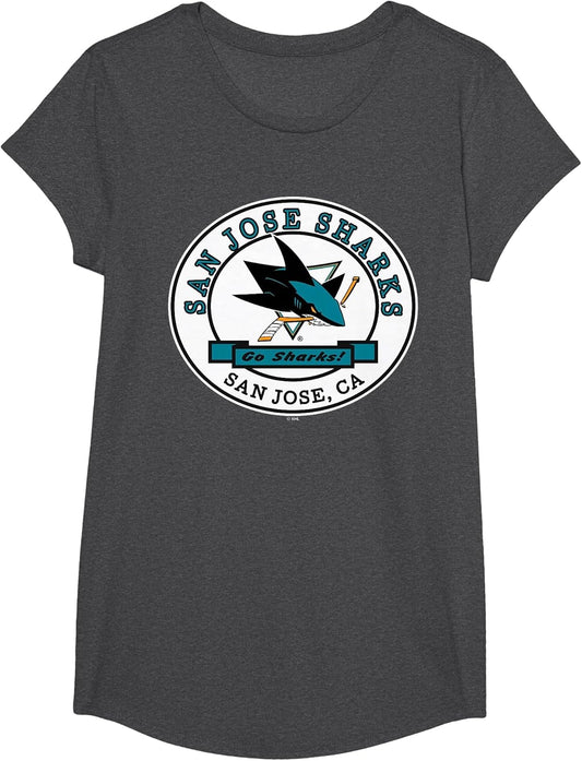 San Jose Sharks Go Dark Heather NHL Officially Licensed