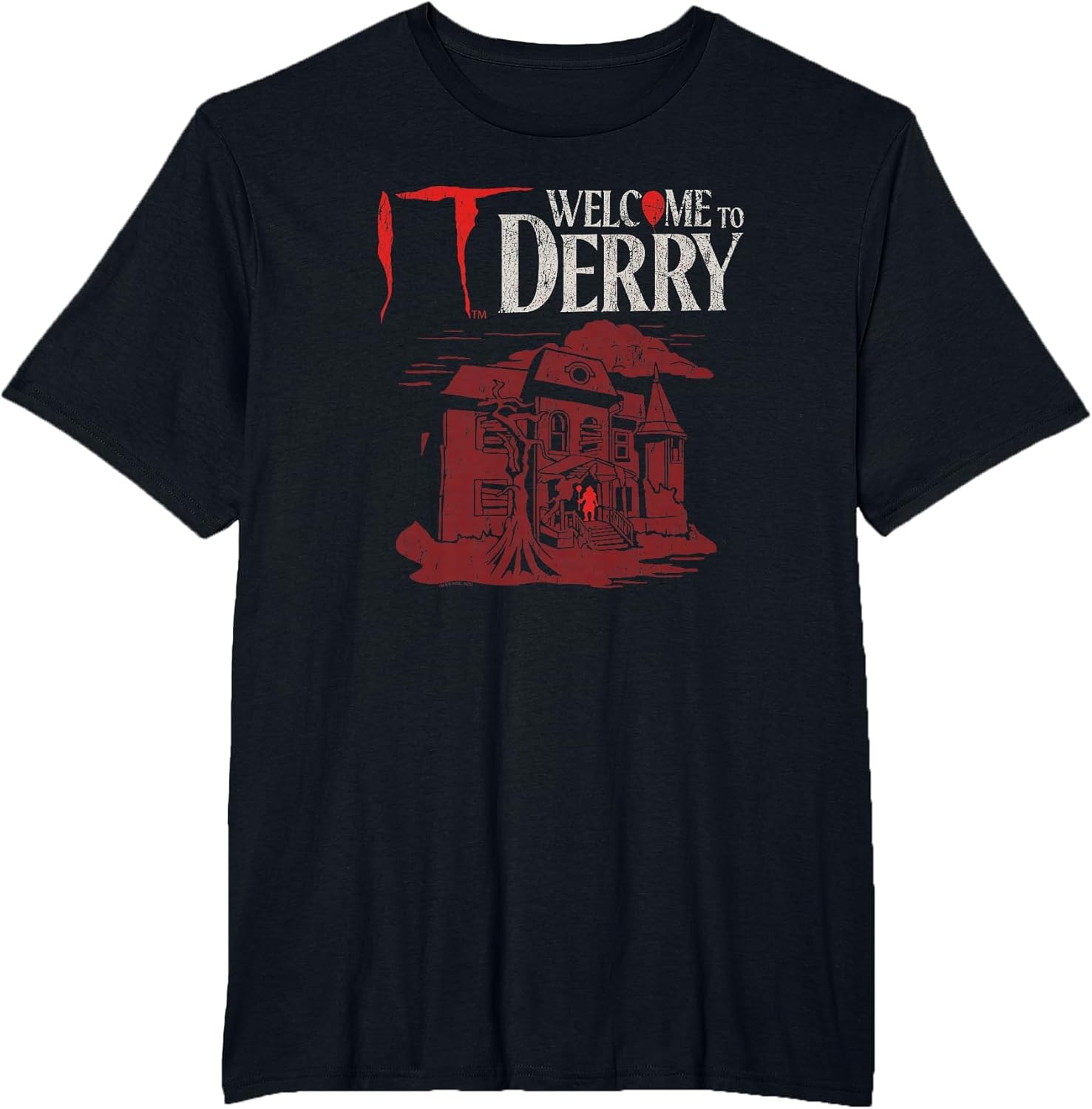 Red Tone Haunted House Horror TV Show