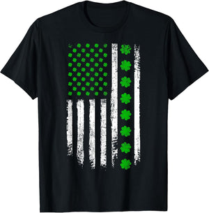US American Shamrock Flag for St Patricks Day