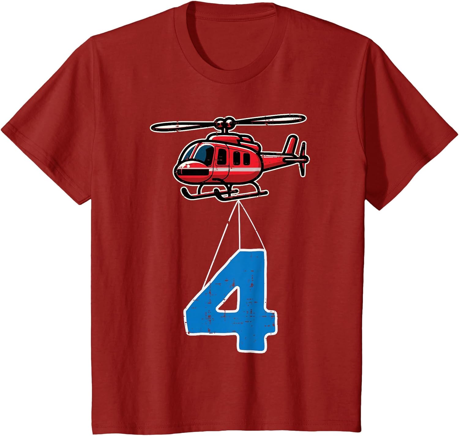 Kids 4th Birthday Helicopter 4 Four Year Old Bday Party Boys Kids