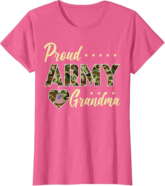 Proud Army Grandma Camouflage Soldier Family Love Military