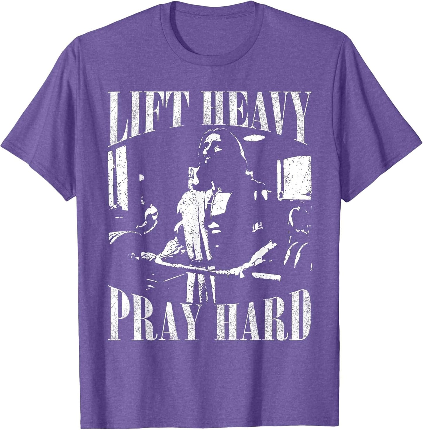 Lift Heavy Pray Hard Gym Jesus Christian for Christian