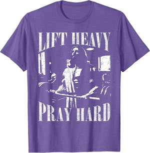 Lift Heavy Pray Hard Gym Jesus Christian for Christian