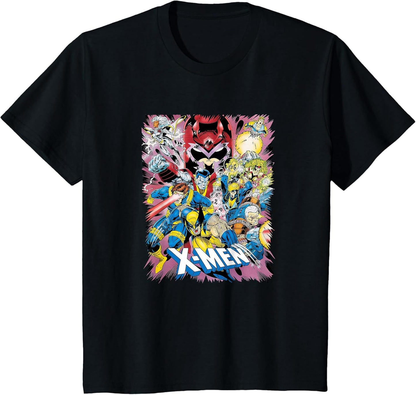 Marvel X-Men All Out Fight Against Magneto Retro Group Shot
