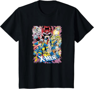 Marvel X-Men All Out Fight Against Magneto Retro Group Shot