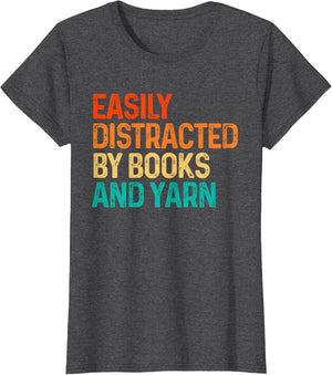 Easily Distracted by Books and Yarn Knitting