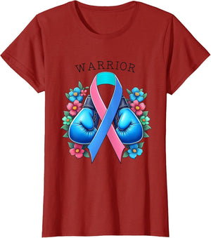 Thyroid Cancer Awareness Warrior Ribbon Boxing Glove Fighter