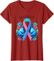 Thyroid Cancer Awareness Warrior Ribbon Boxing Glove Fighter
