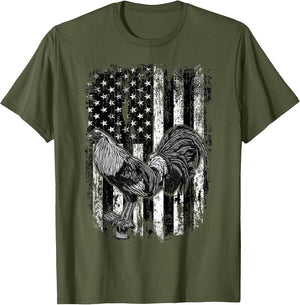 Rooster US Flag Cock Fight