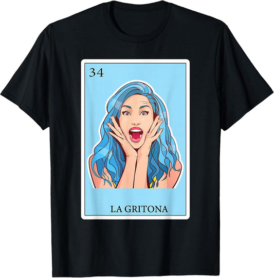 Latinas Gifts Spanish-Mexican Bingo Card - La Gritona