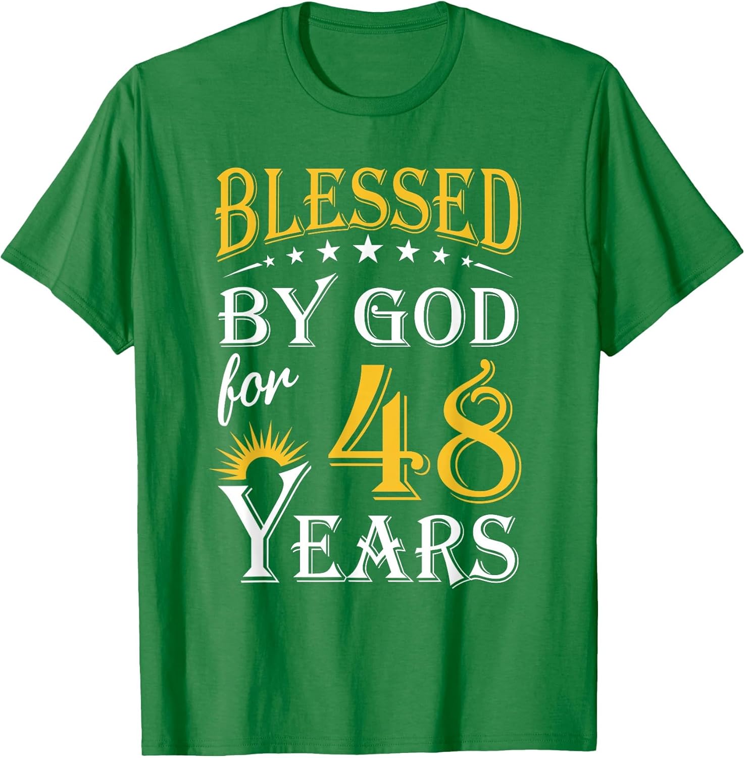 Vintage Blessed by God for 48 Years Happy 48th Birthday