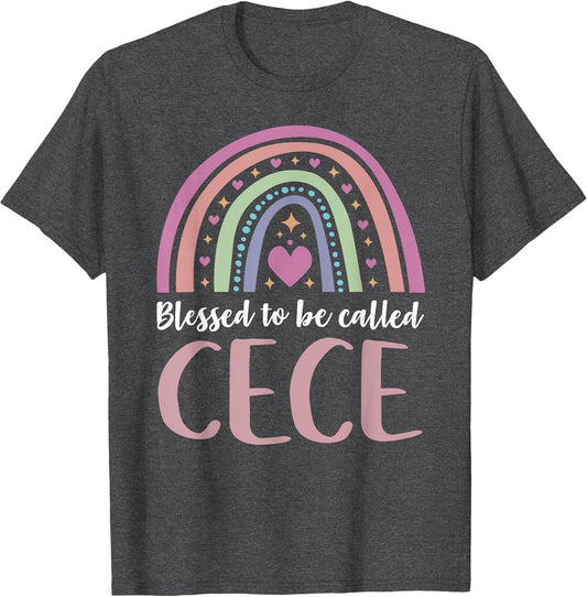 Cece Shirt for Grandma Women Mothers Day Blessed Cece