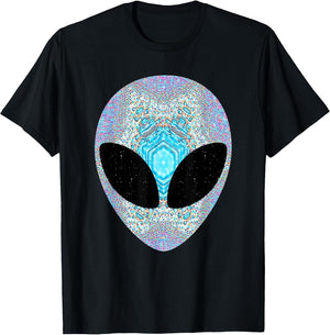 Alien Head Design Colorful Alien Rave Believe UFO