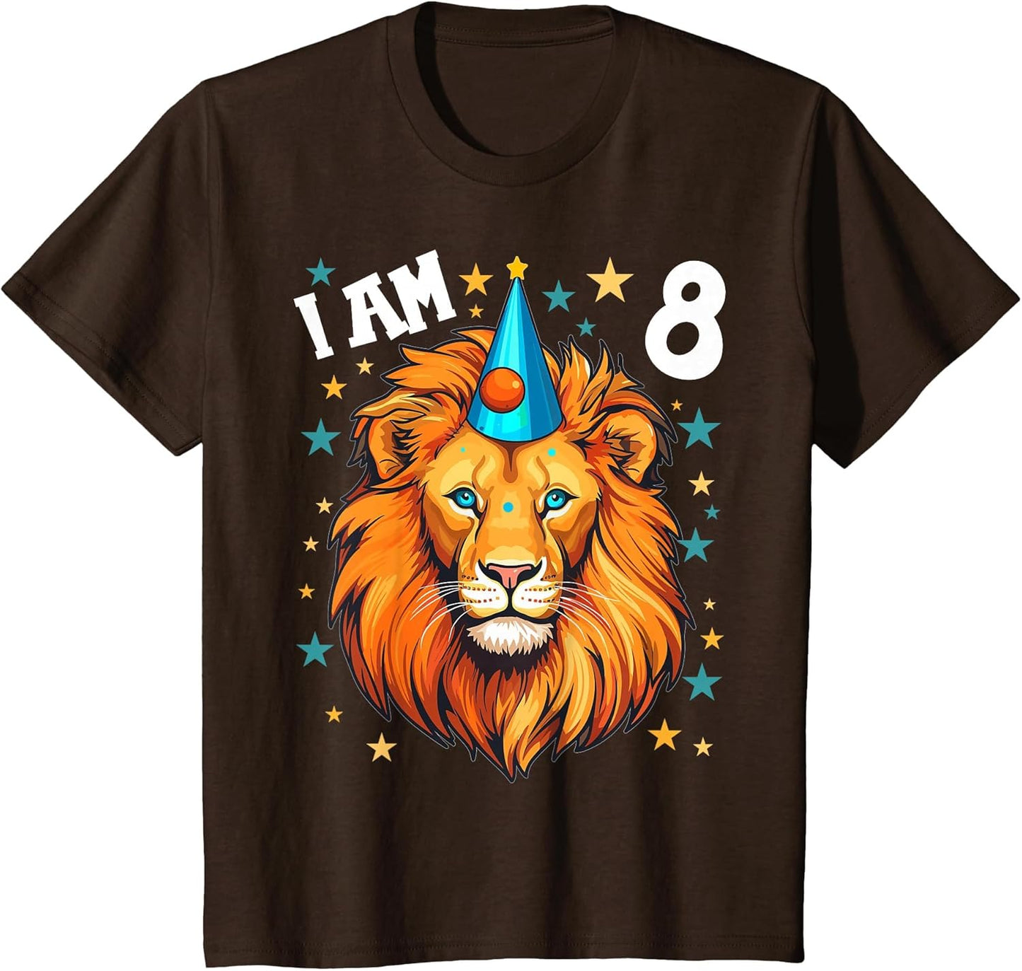 8 Years Old Boy and Girl Lions 8th Birthday Lion