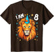 8 Years Old Boy and Girl Lions 8th Birthday Lion