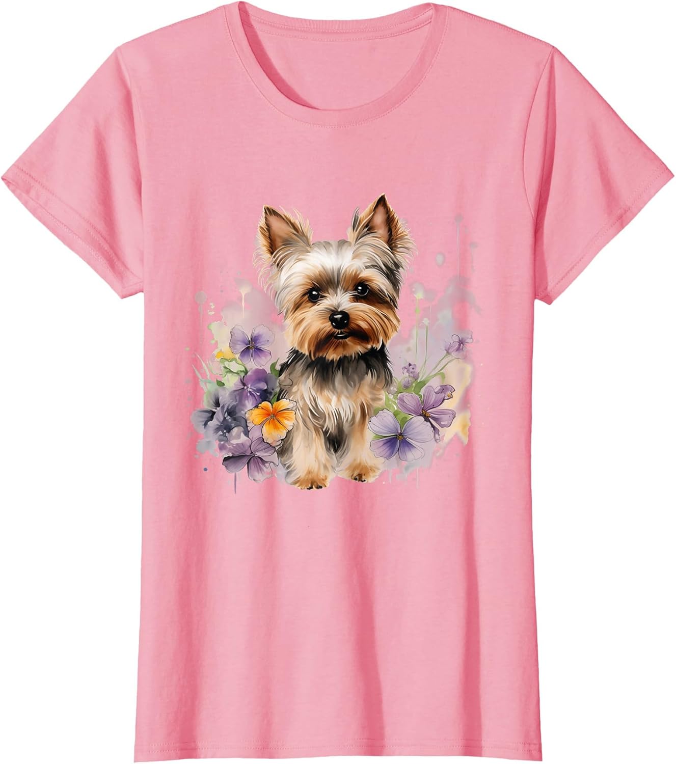 Yorkshire Terrier Mom Floral Yorkie Dog Lover Flowers Cute