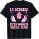 Breast Cancer October Even Ghost Wear Pink Groovy Halloween