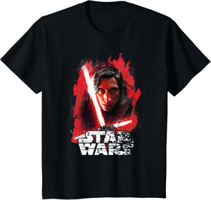 Star Wars Last Jedi Kylo Ren Paint Portrait Graphic