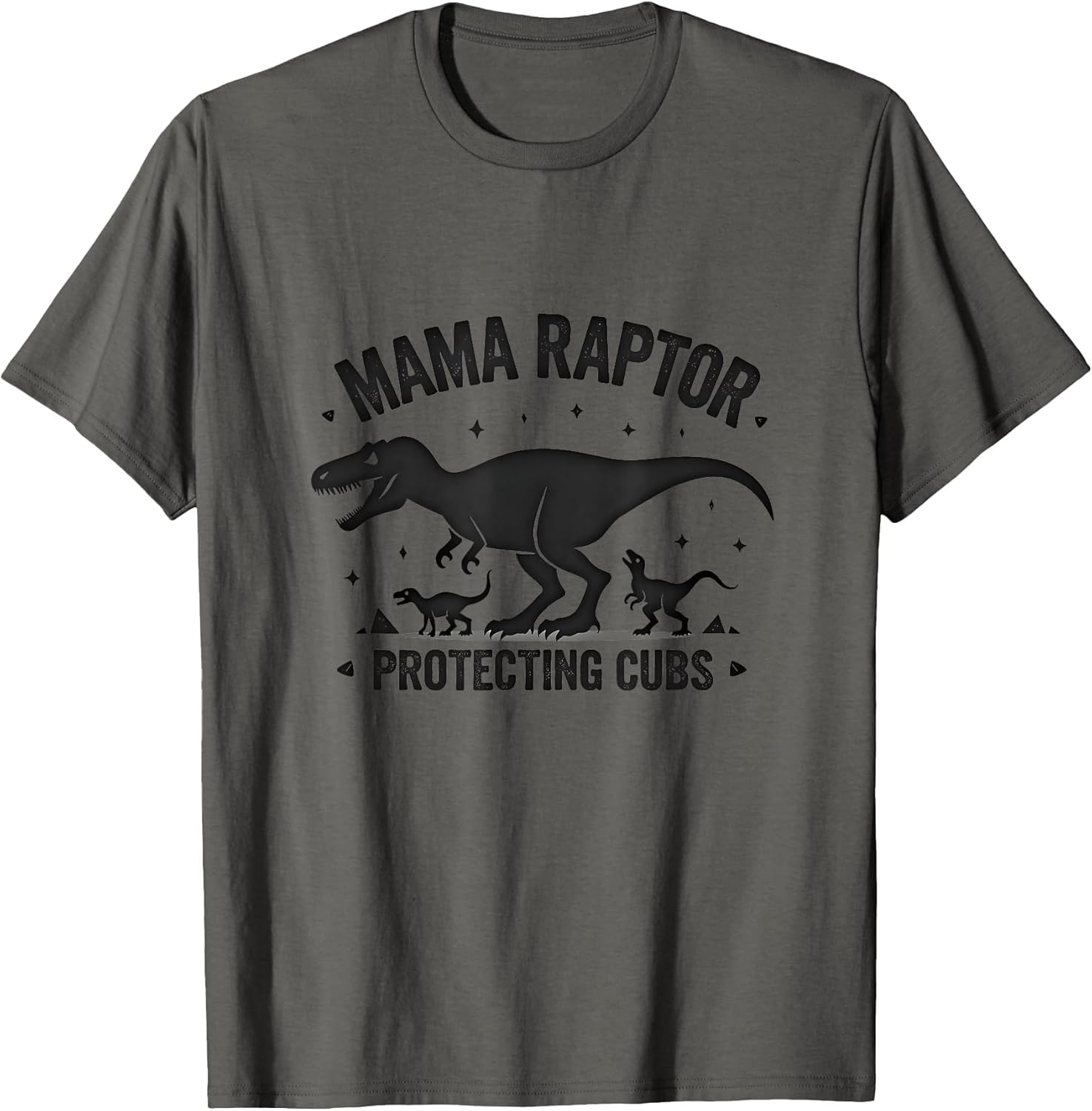 Mama Raptor Protecting Cubs Dinosaur Design