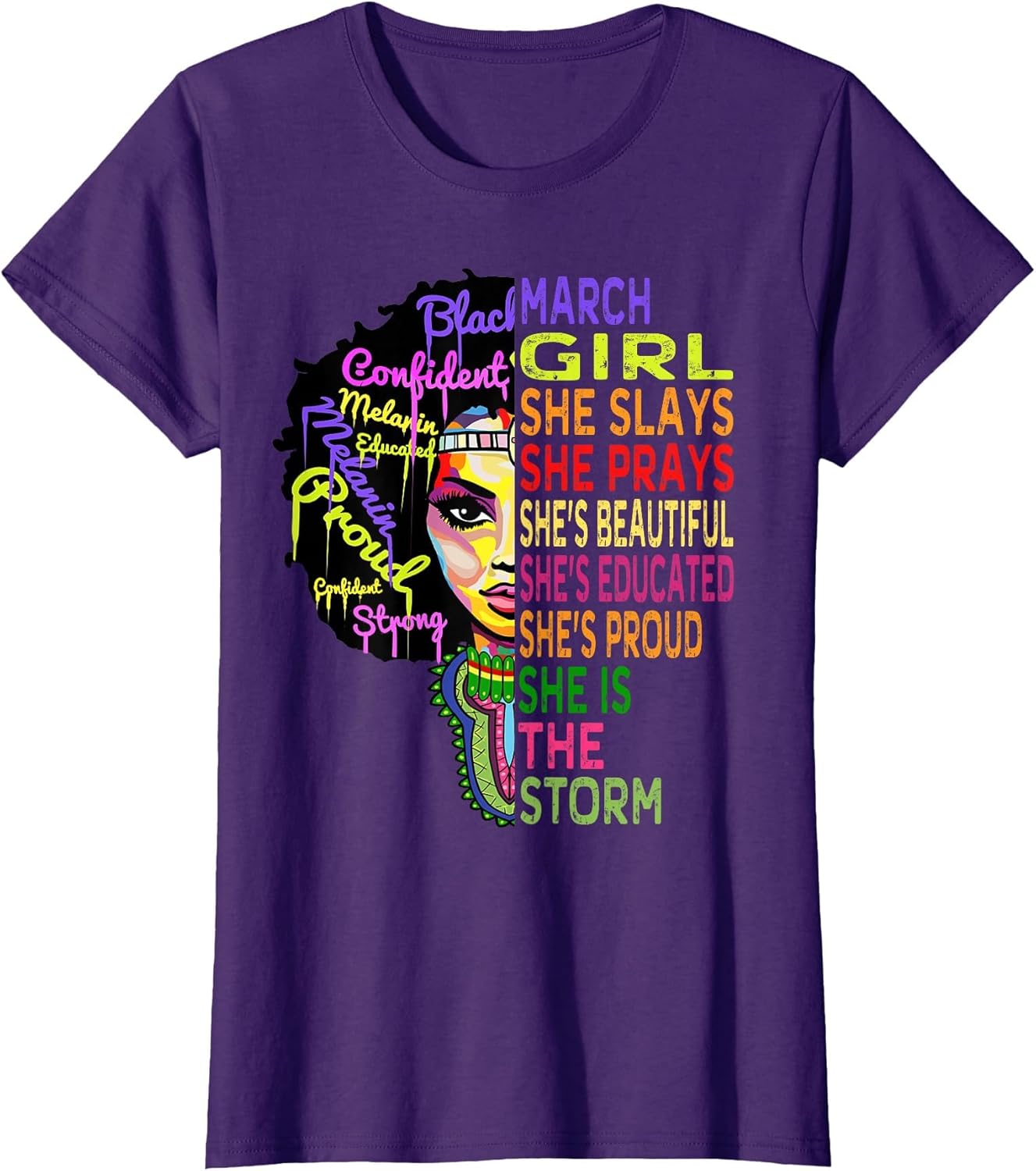 March Birthday Girl Queens are Born in March Shirt