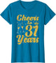 Cheers to 31 Years Old Queen Cute 31st Birthday Party Women