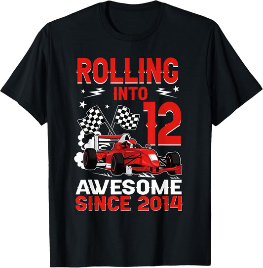 Rolling Into 12 Awesome Since 2014 Race Car 12th Birthday