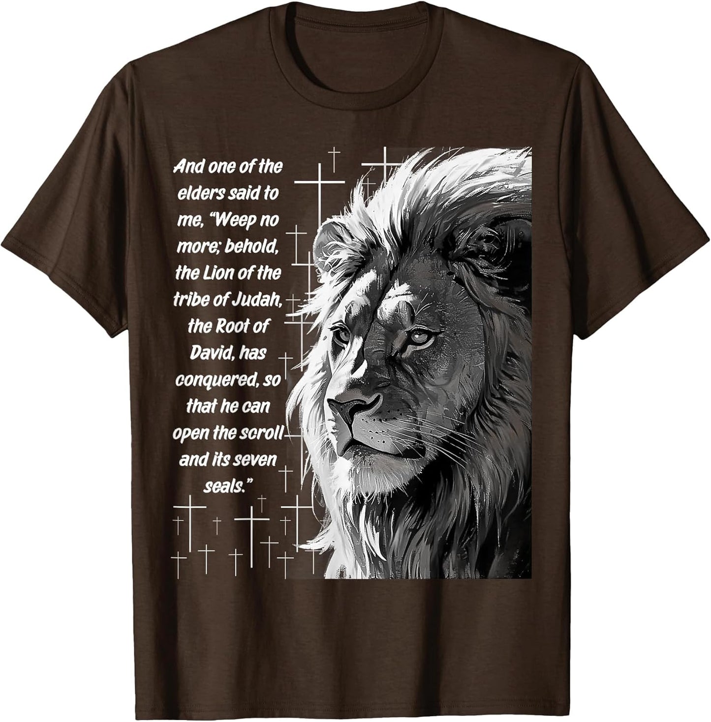 Christian Cross Revelation 5:5 Bible Verse Lion of Judah