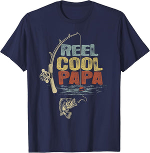 Funny Fisherman Vintage Reel Cool Papa