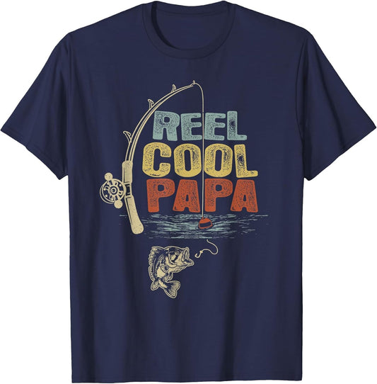 Funny Fisherman Vintage Reel Cool Papa