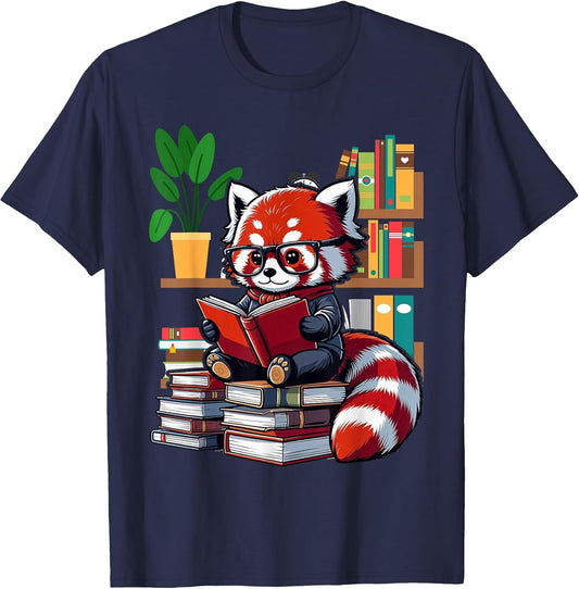 Red Panda Books Lover Reading Bookworm