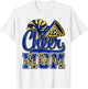 Cheer Mom Blue Gold Cheerleader Game Day Mama Football