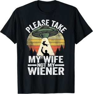 Please Take My Wife Not My Wiener Dog Dad Vintage Dachshund