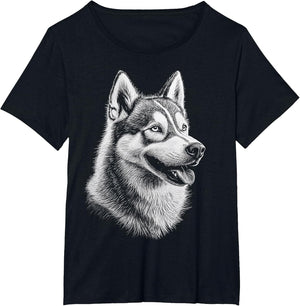 Husky Dog Motif Pet Art Husky