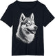 Husky Dog Motif Pet Art Husky