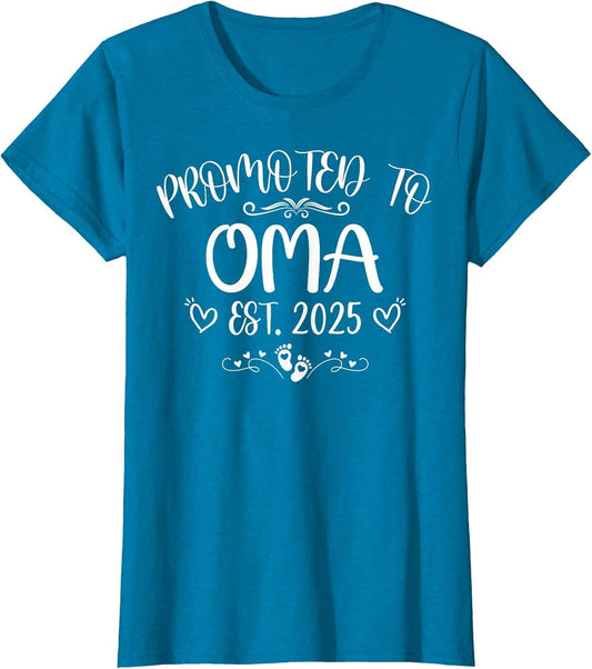 Promoted to Oma Est 2025 Soon to Be Mom Mother's Day