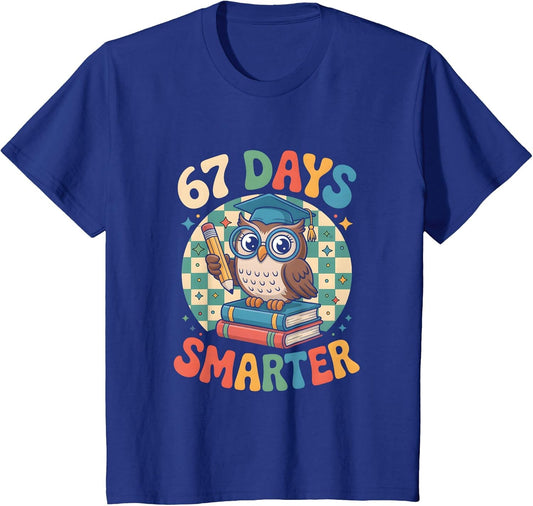 67 Days Smarter Funny Six Seven Meme Owl 6 7