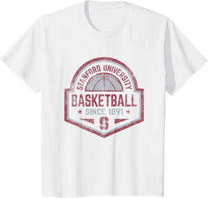 Stanford Cardinal Basketball Vintage Perimeter White