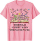 I Can Do All Things Through Christ Cute Bible with Flowers