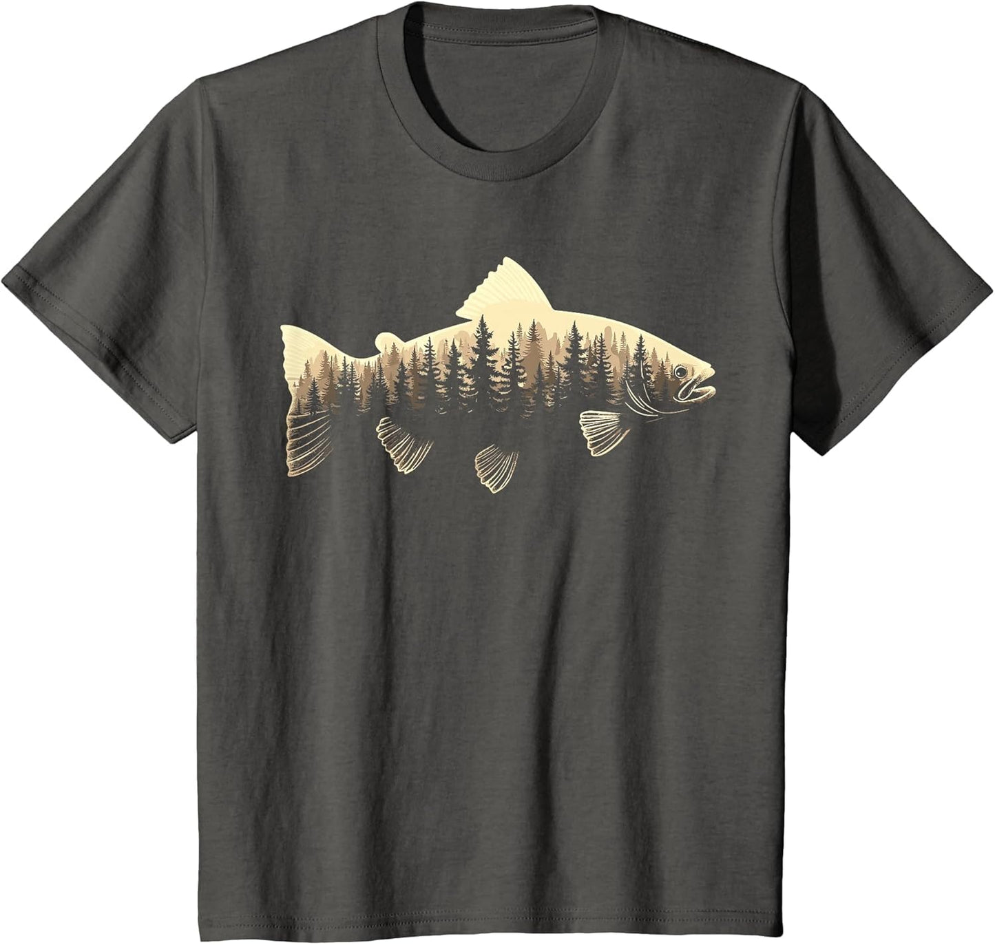 Fisherman Musky Pine Forest Outdoor Fishing Angler
