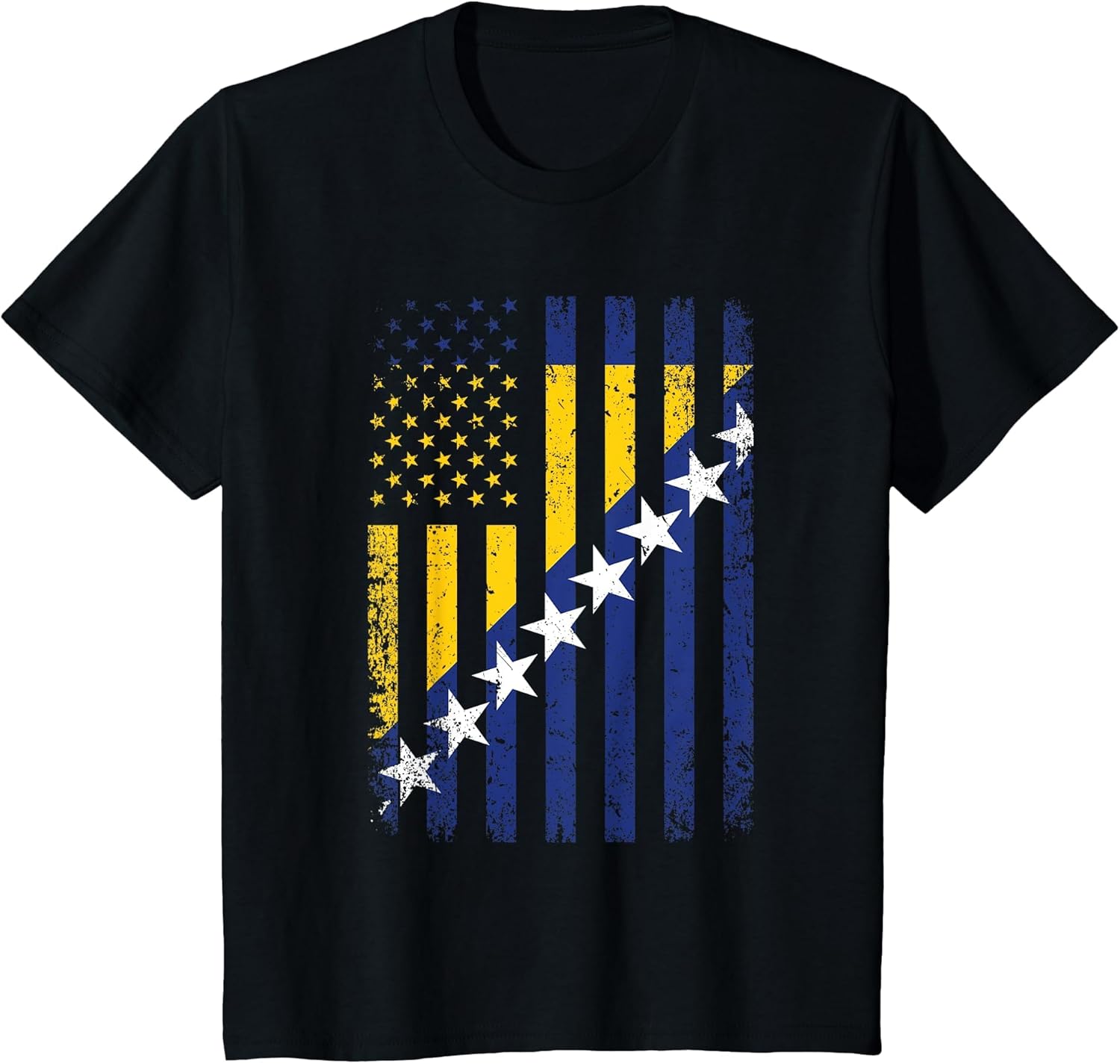 Bosnia Herzegovina 4th July USA Bosnian & Herzegovinian Flag