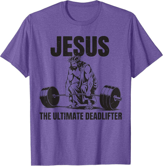 Funny Christian Gym Jesus The Ultimate Deadlifter Workout