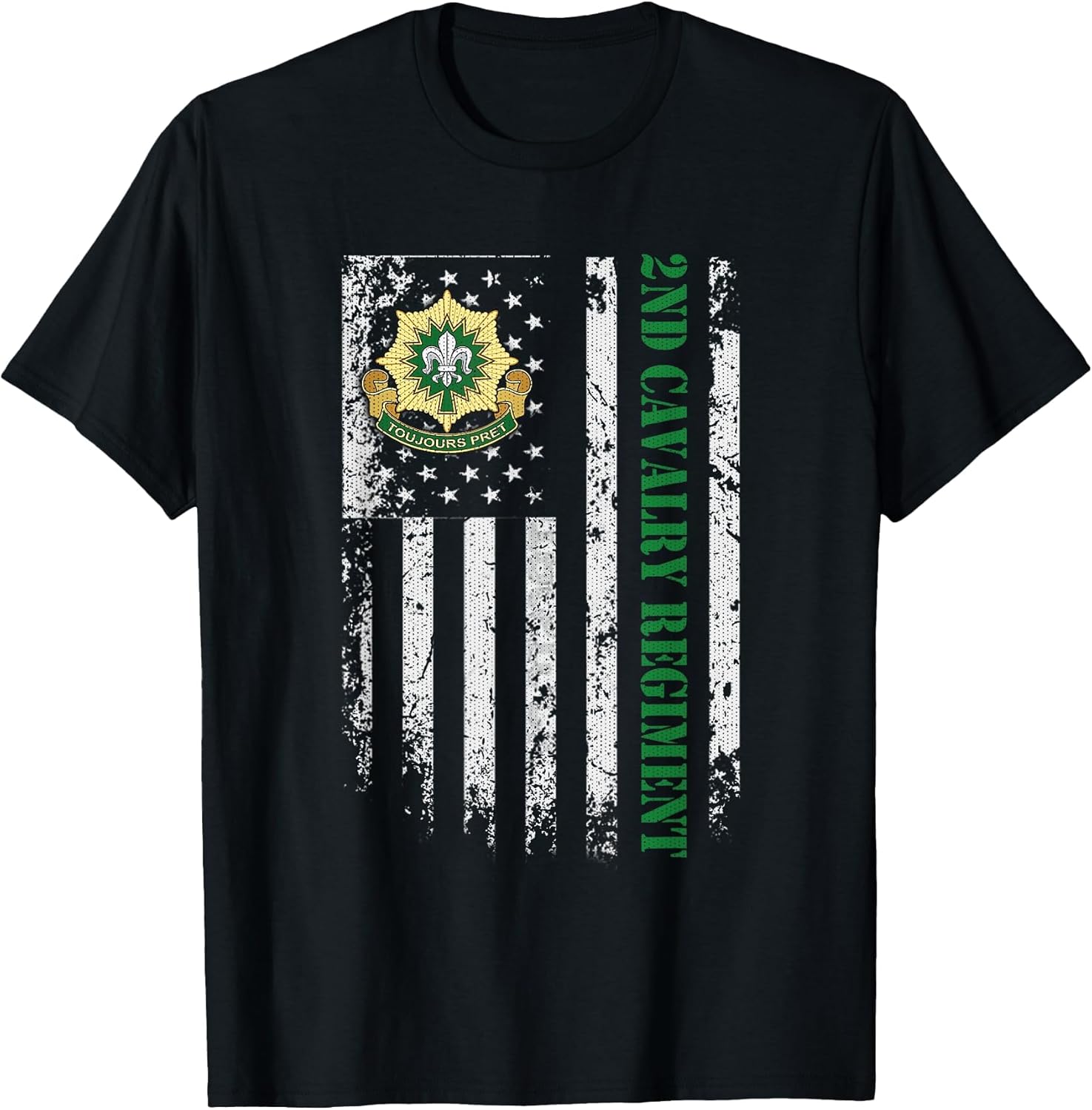 2nd Armored Cavalry Regiment Veteran USA Flag Veterans Day