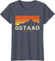 Vintage Gstaad Switzerland Mountains Hiking Sunset Retro