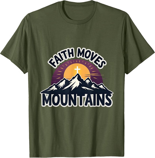 Faith Moves Mountains Catholic Christian Design