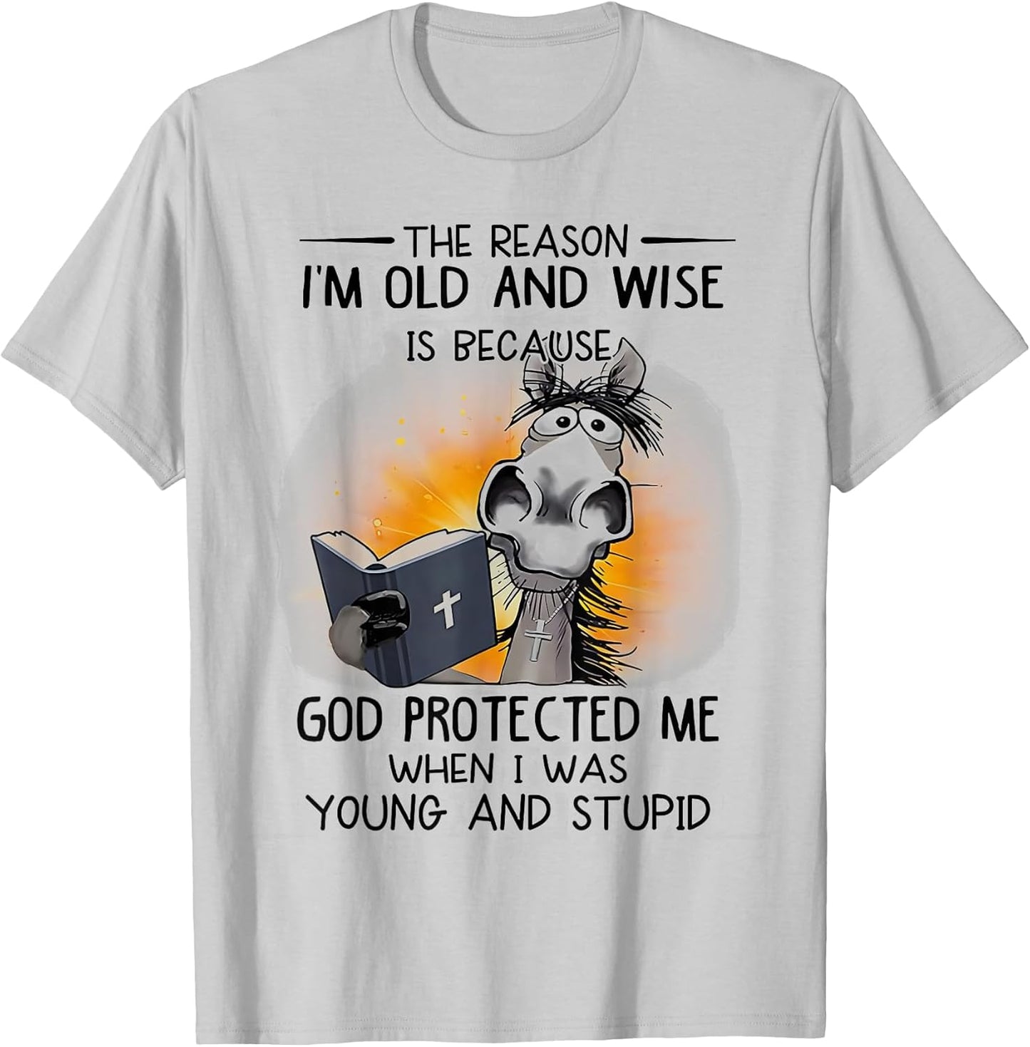 Horse The Reason I'm Old and Wise is Because God Peotercted