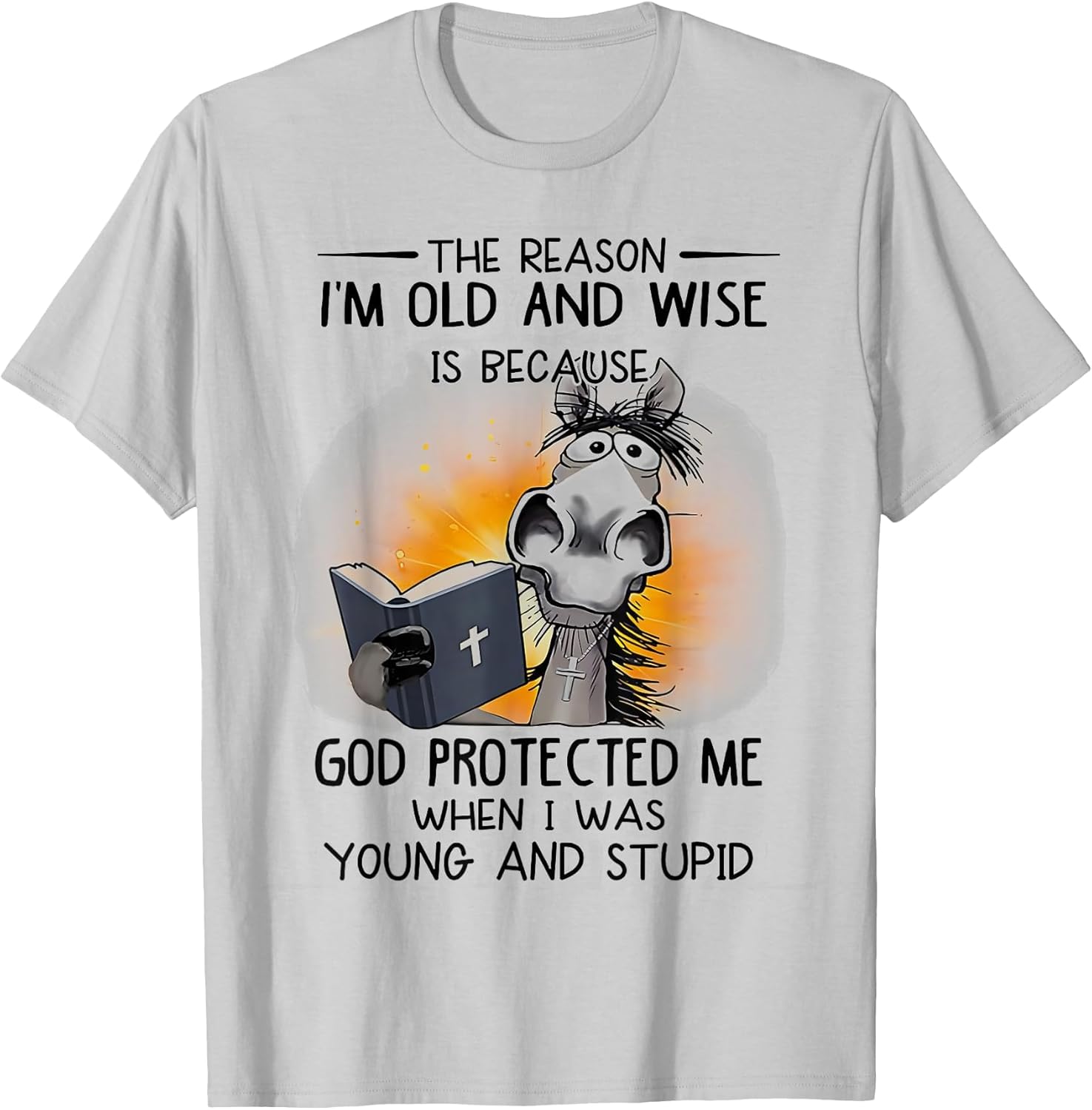 Horse The Reason I'm Old and Wise is Because God Peotercted