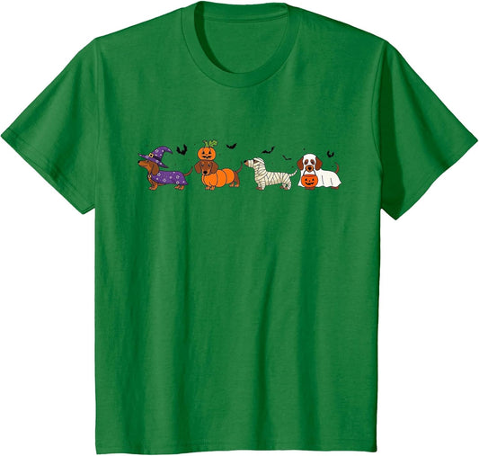 Weiner Dog Witch Happy Halloweenie Cute Halloween Dachshund