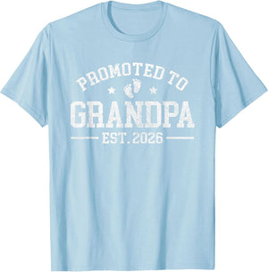Promoted to Grandpa est. 2026 Grandparents Baby Announcement