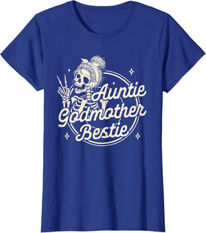 Godmother Aunt Skeleton Mother’s Day Auntie Godmother Bestie